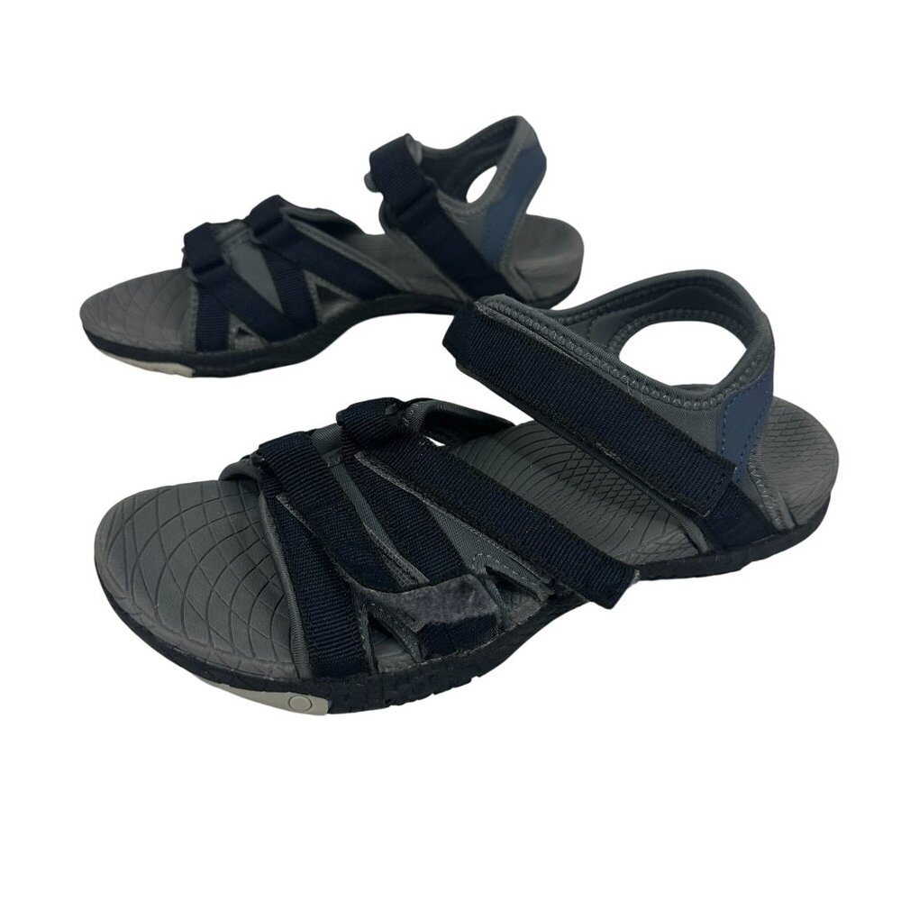 WHITIN Womens Sport Sandals Adjustable Straps Lightweight Gray/Black Size 39